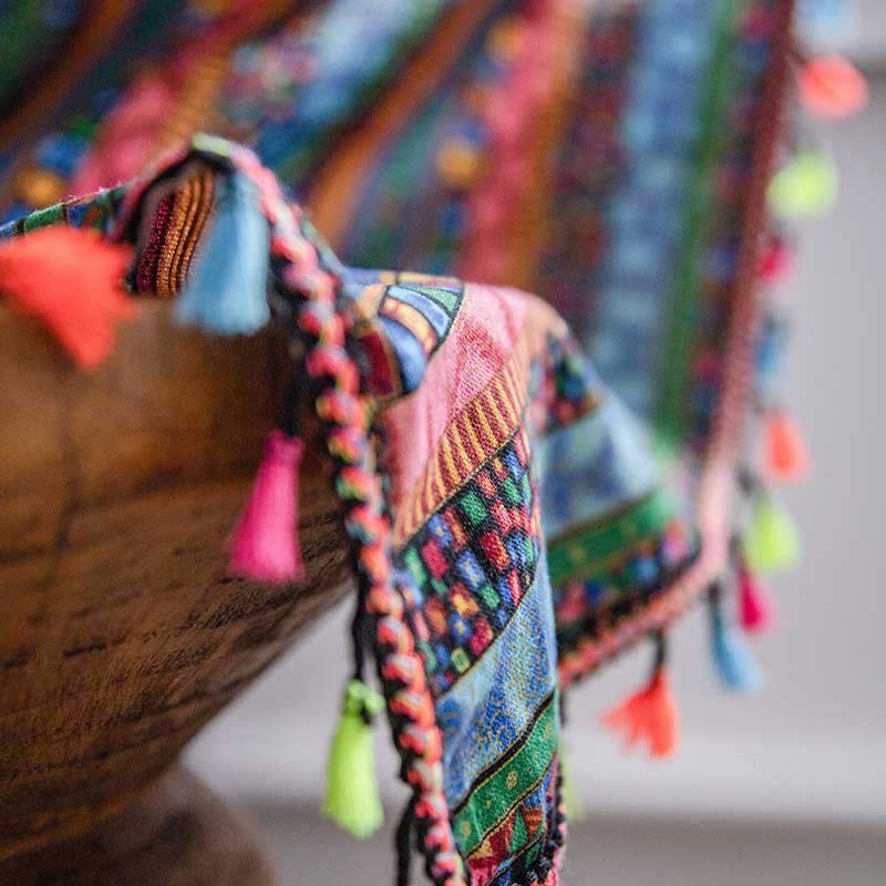 Färggranna Pärlfrans Gardin Ljusfilter Draperier