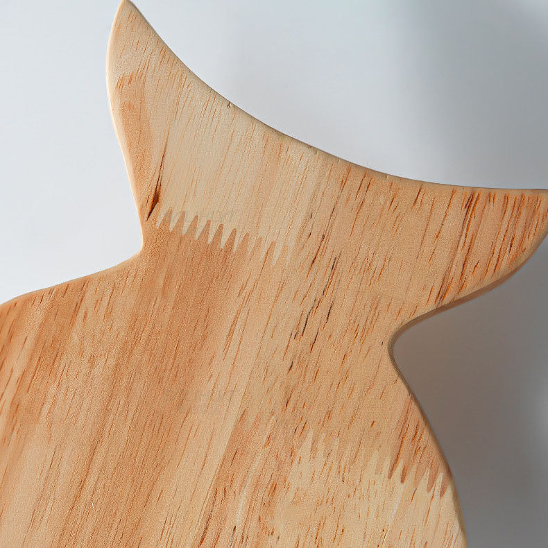 Nordisk Kreativ Enkel Trä Konst Liten Fisk LED Lampa