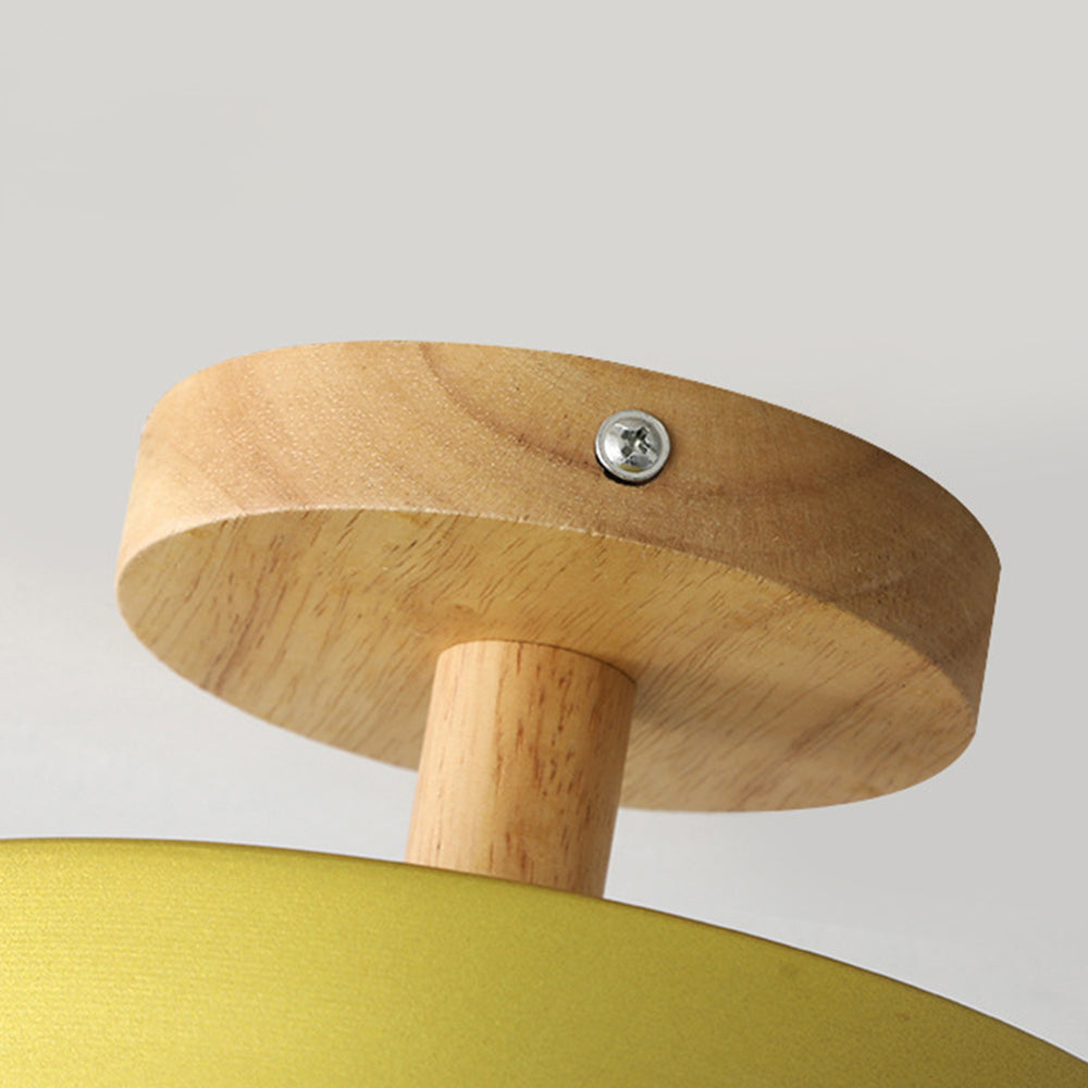 Modern Trä LED Taklampa