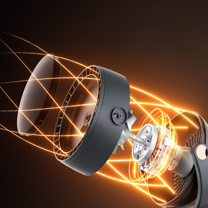 Bärbar bladlös fläkt med digital display – Tyst och uppladdningsbar kylning för inomhus- och utomhusbruk