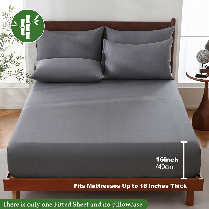 Sommar Cool Bamboo Fiber Fitted Sheet – Lyxig Andas Komfort
