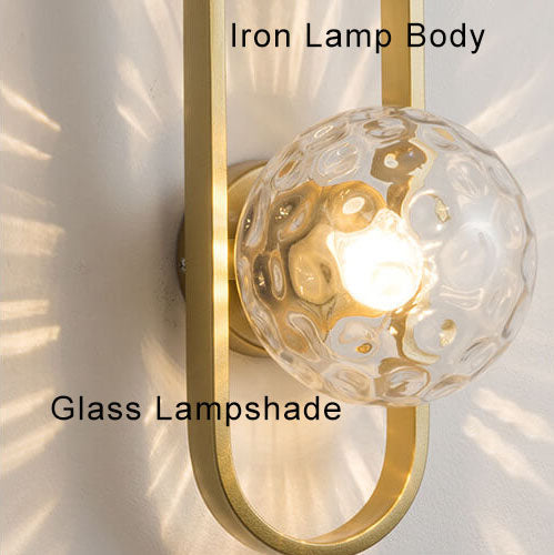 Ljuscirkel - Modern vägglampa med glaskula och cirkulärt design