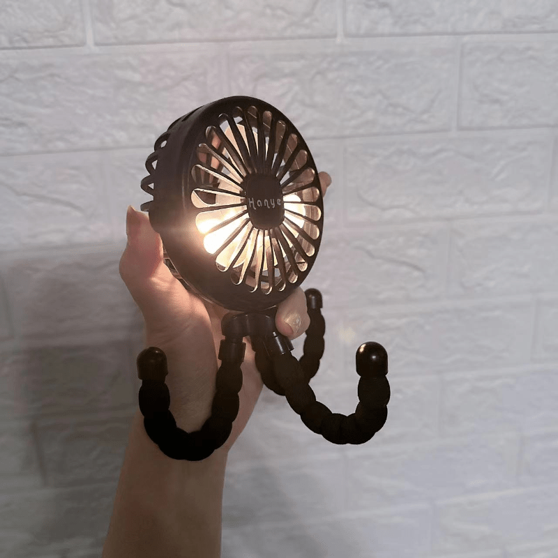 Portabel klämfläkt med flexibel stativ