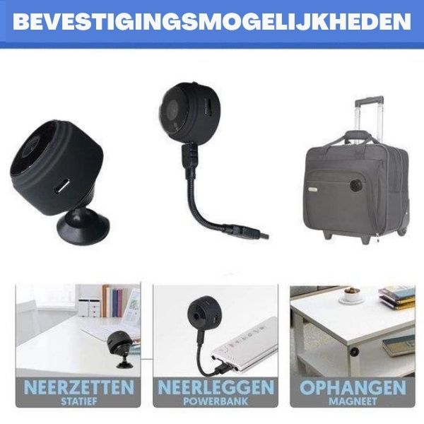 CamSpy - Mini säkerhetskamera - HD - 1080P - Trådlös