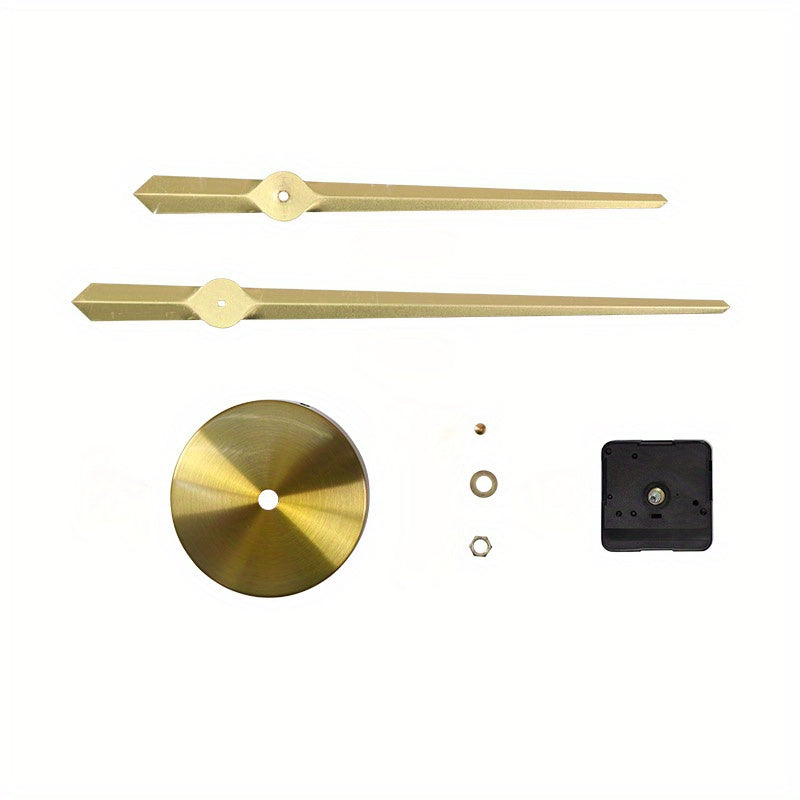 DIY Vägghängd Klocka med Metall Urskiva - Tyst Urverksrörelse för Heminredning