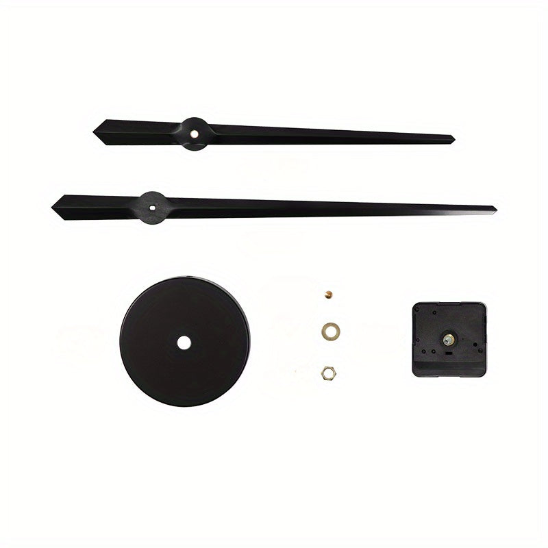 DIY Vägghängd Klocka med Metall Urskiva - Tyst Urverksrörelse för Heminredning