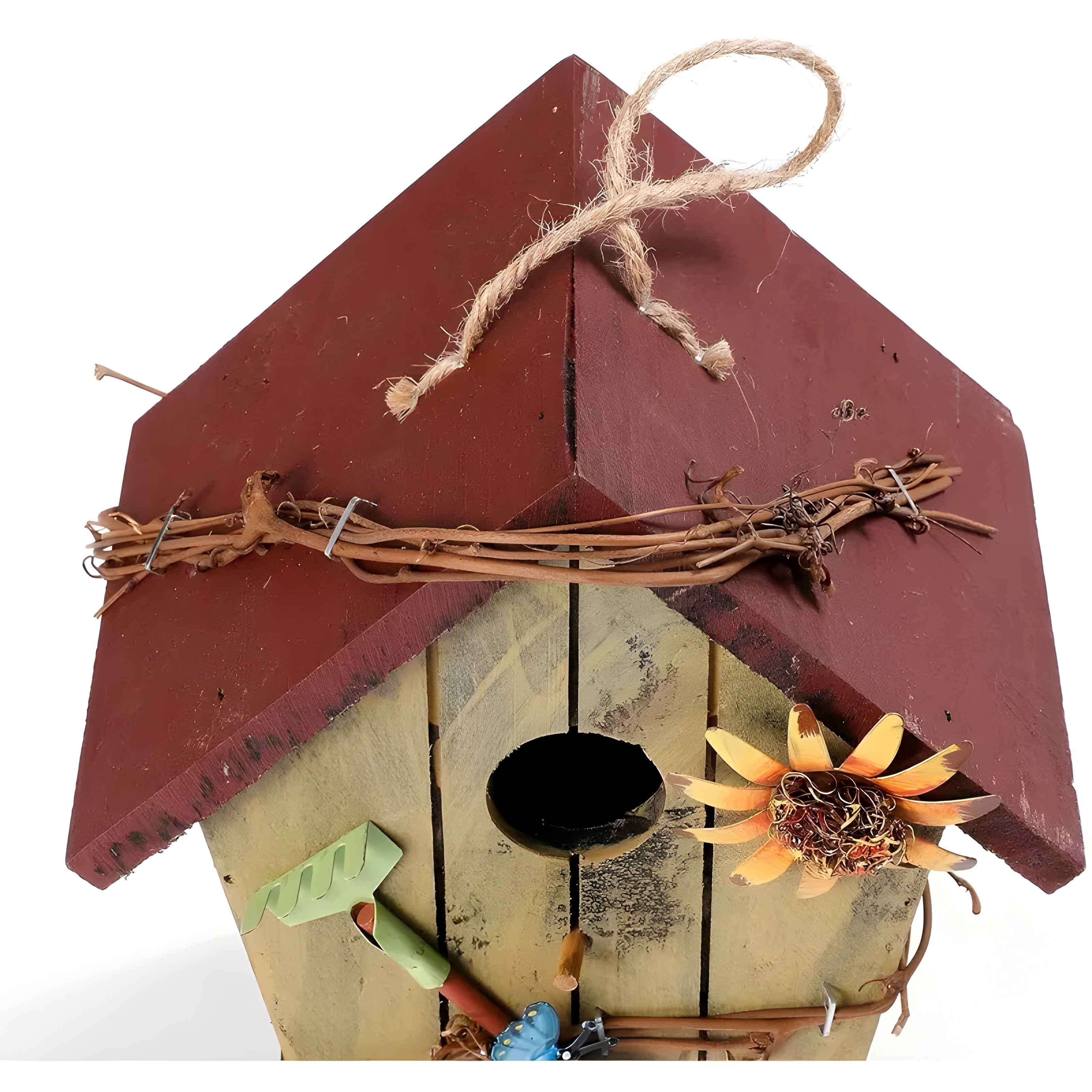 GardenPerch Nest - Dekorativt Trä Hängande Fågelhus