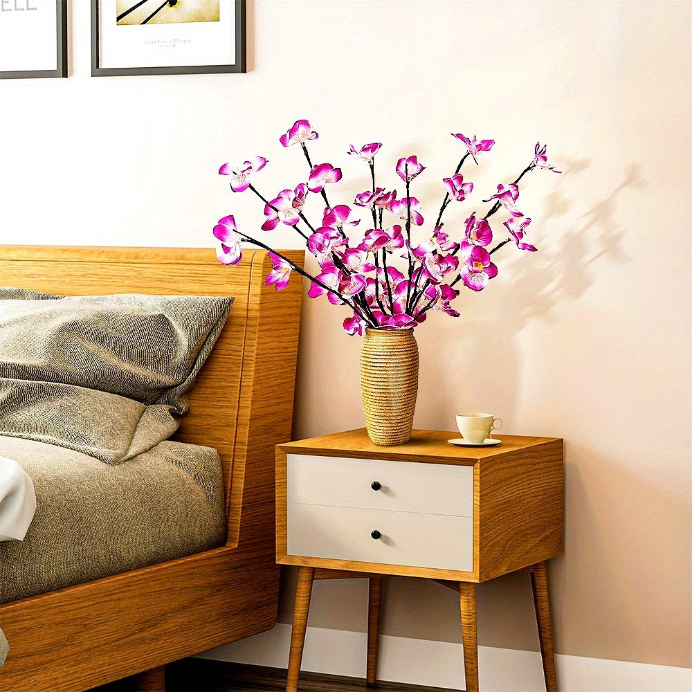 OrchidGlow - Phalaenopsisorkidé med 20 LED-lampor för inredning