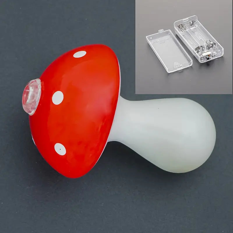 Halloween Svamp Ljuskedja – Röda LED-lampor för Deko & Fester