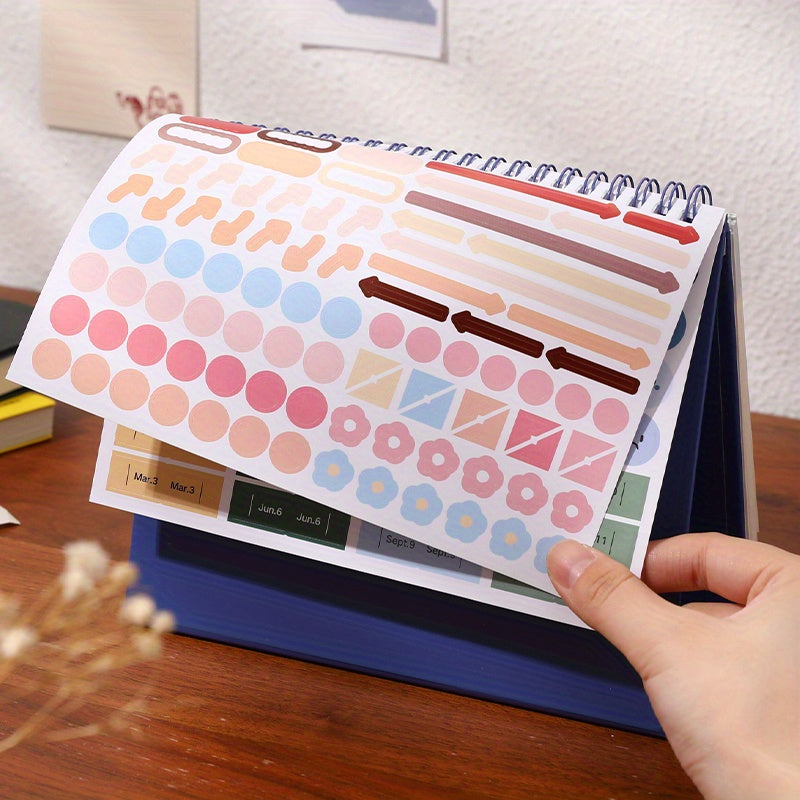 Skrivbordskalender med daglig planerare-layout