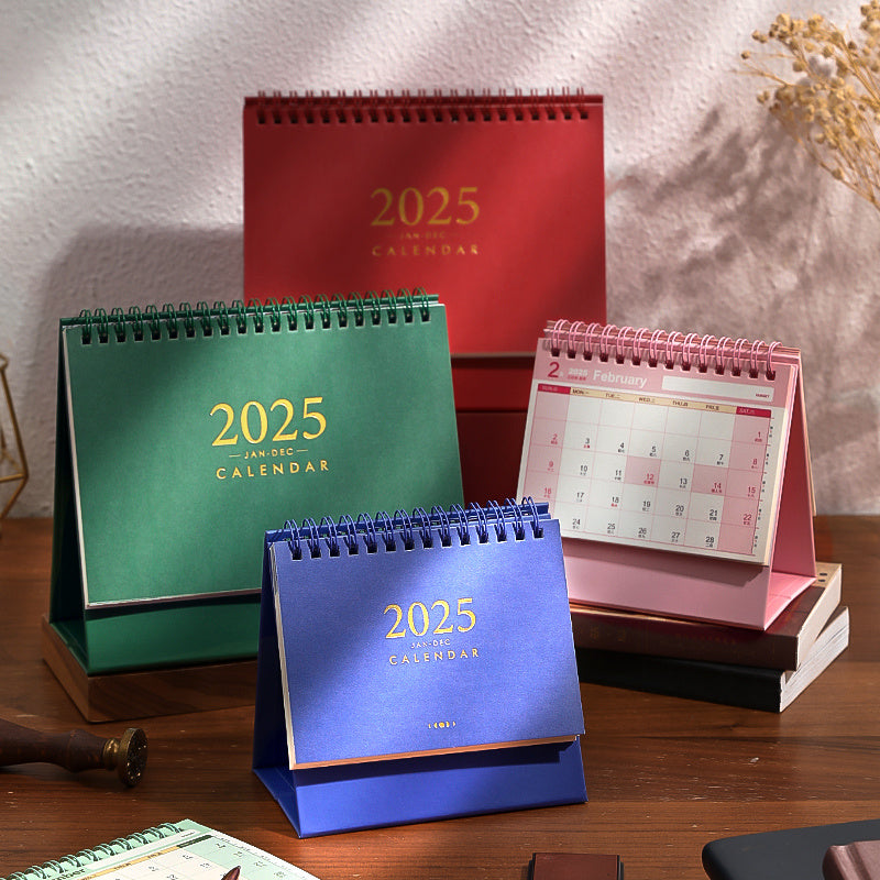 Skrivbordskalender med daglig planerare-layout