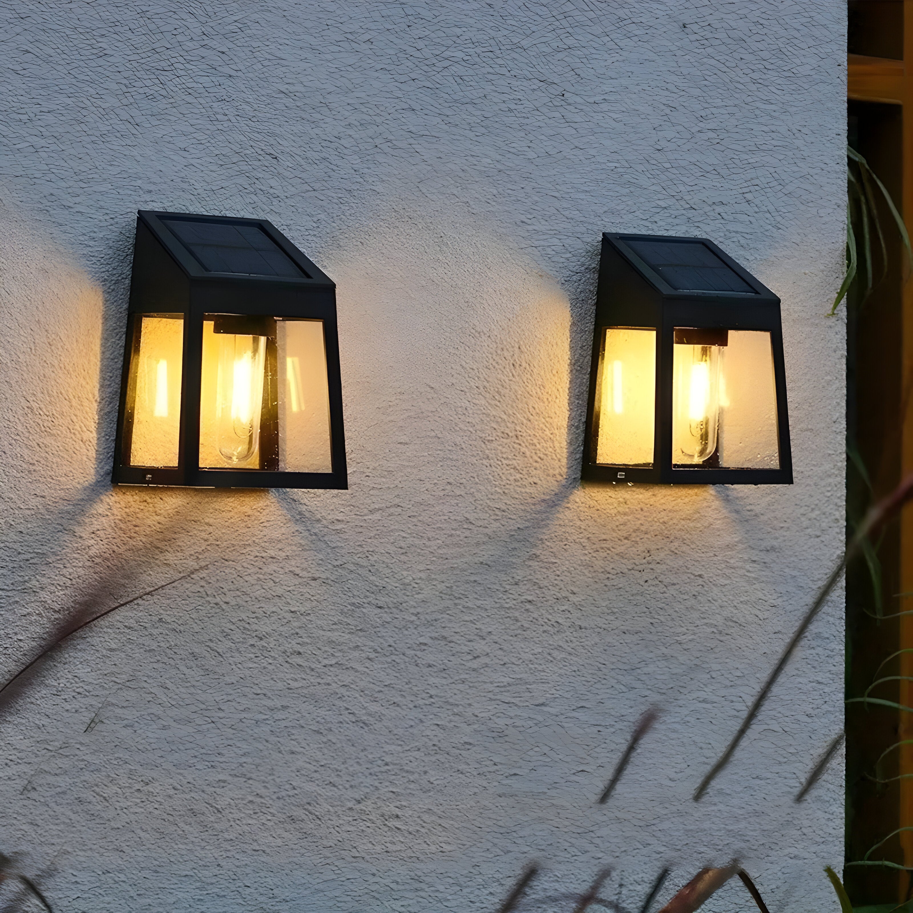 MeadowGlow Light – 2 st Återuppladdningsbara Solträdgårdslampor