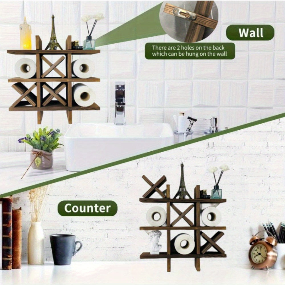 Rustik Trähållare för Toapapper – Inspirerad av Hantverksarbete i Trä