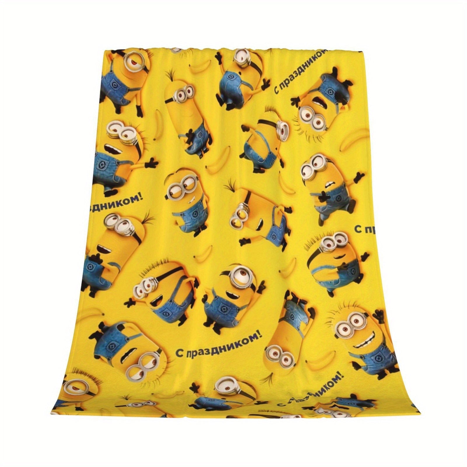 Minions Fleece Blanket - Mjuk & Varm Flanellfilt för Barn
