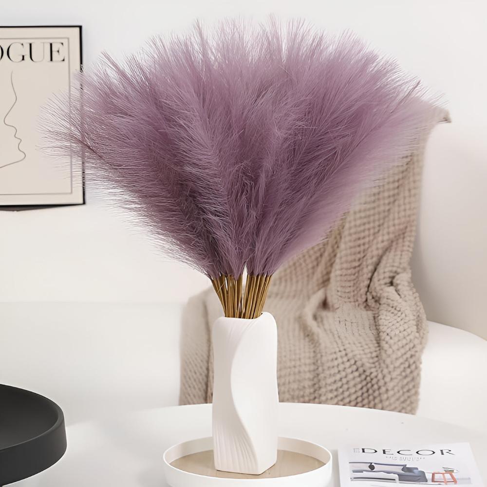 Stiliga Faux Pampas Gräs Stjälkar | 3 St