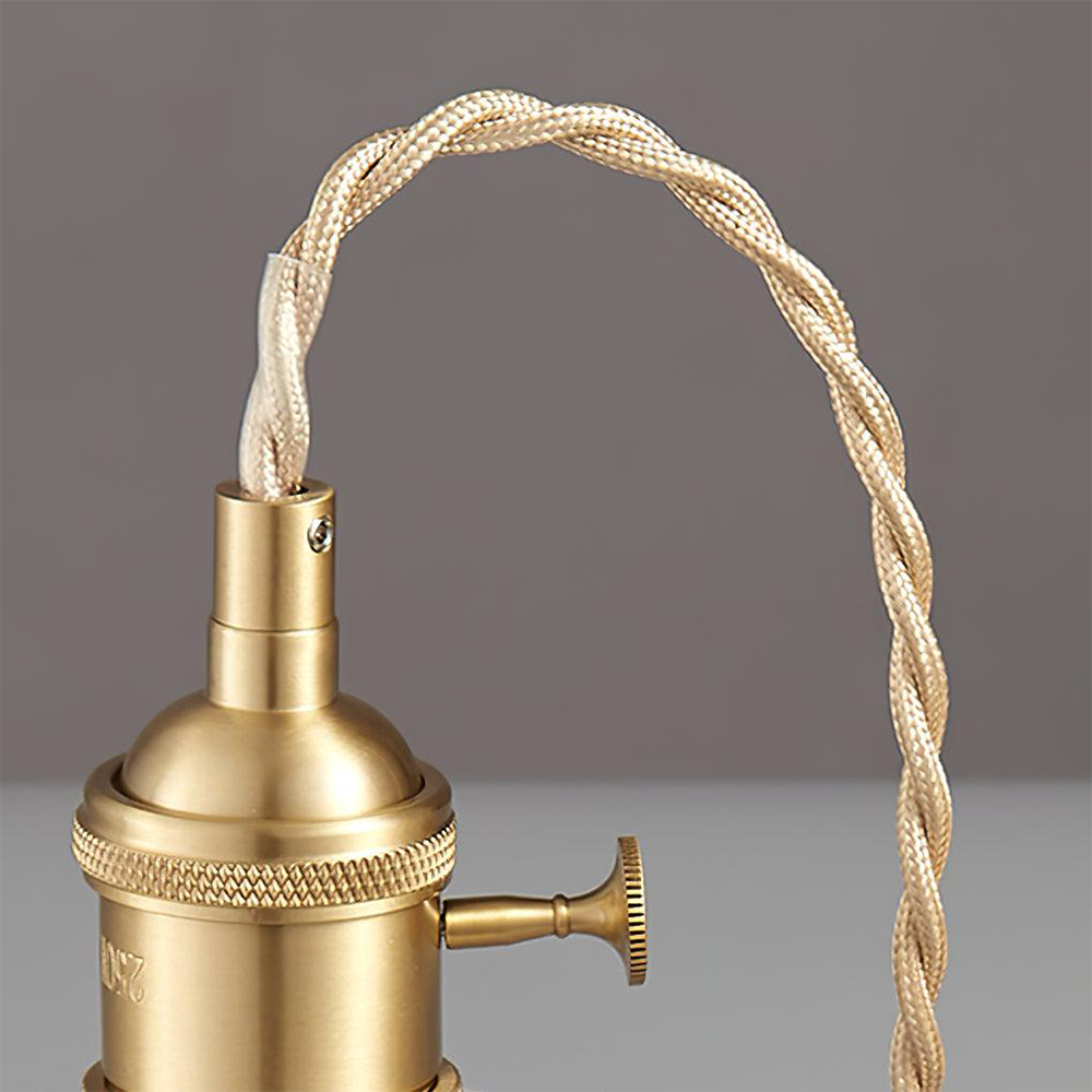 Pendellampa med ribbat glas-skärm