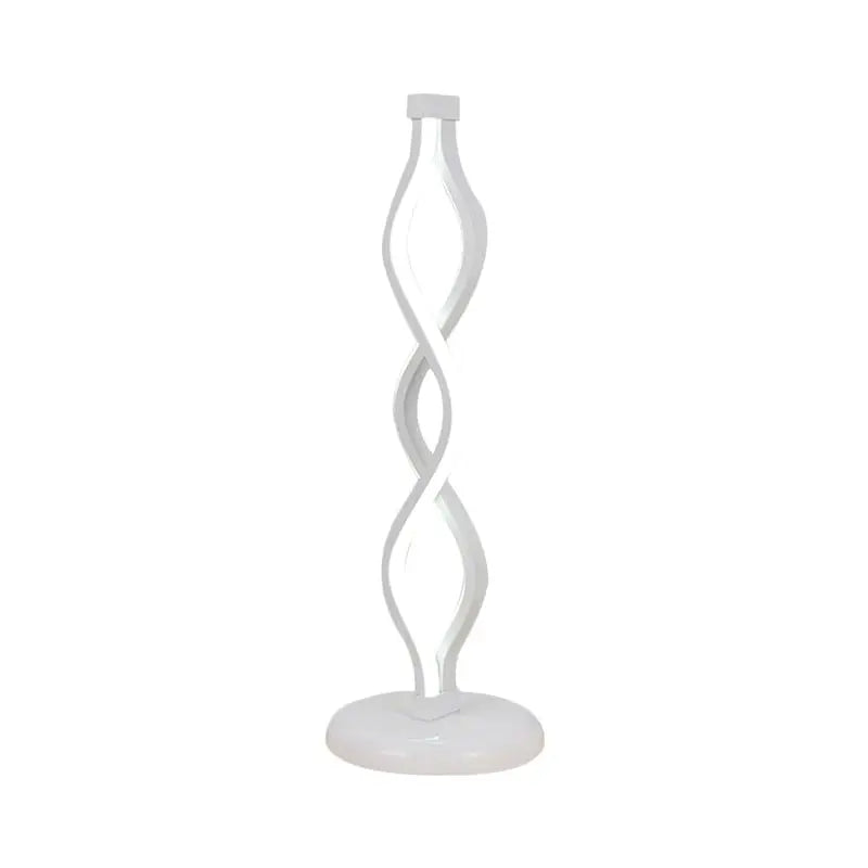 Carvallo - LED Bordslampa i Vita Spiralform
