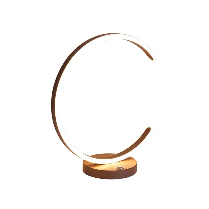 Carvallo - Metallisk Nattlampa i Form av C