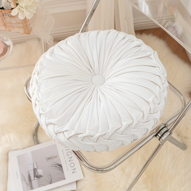 Pumpakudde - Sammet Rund Kuddfodral för Soffa, Tatami, Vardagsrum och Kontorsdekoration