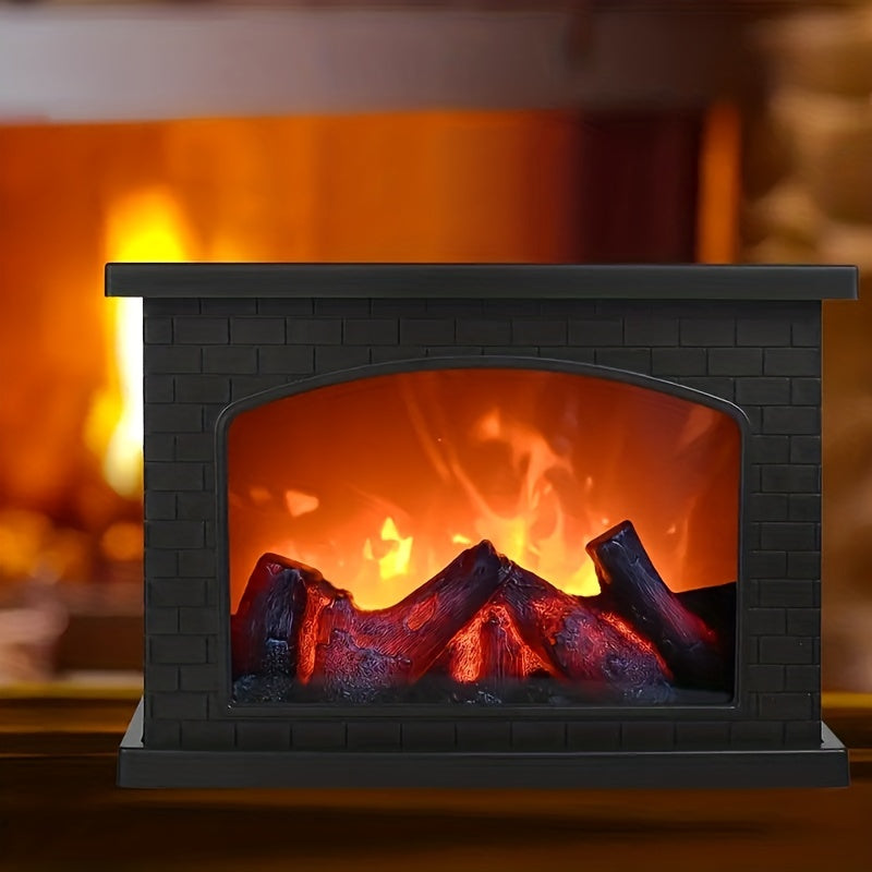 FlameGlow - Värmande Eld Simulering Kol Ljus Retro Dekoration för Inomhus och Utomhus