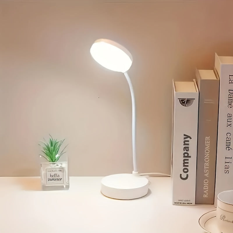 FlexiLight - LED Skrivbordslampa med 3-traps Dämpning och USB-Strömförsörjning