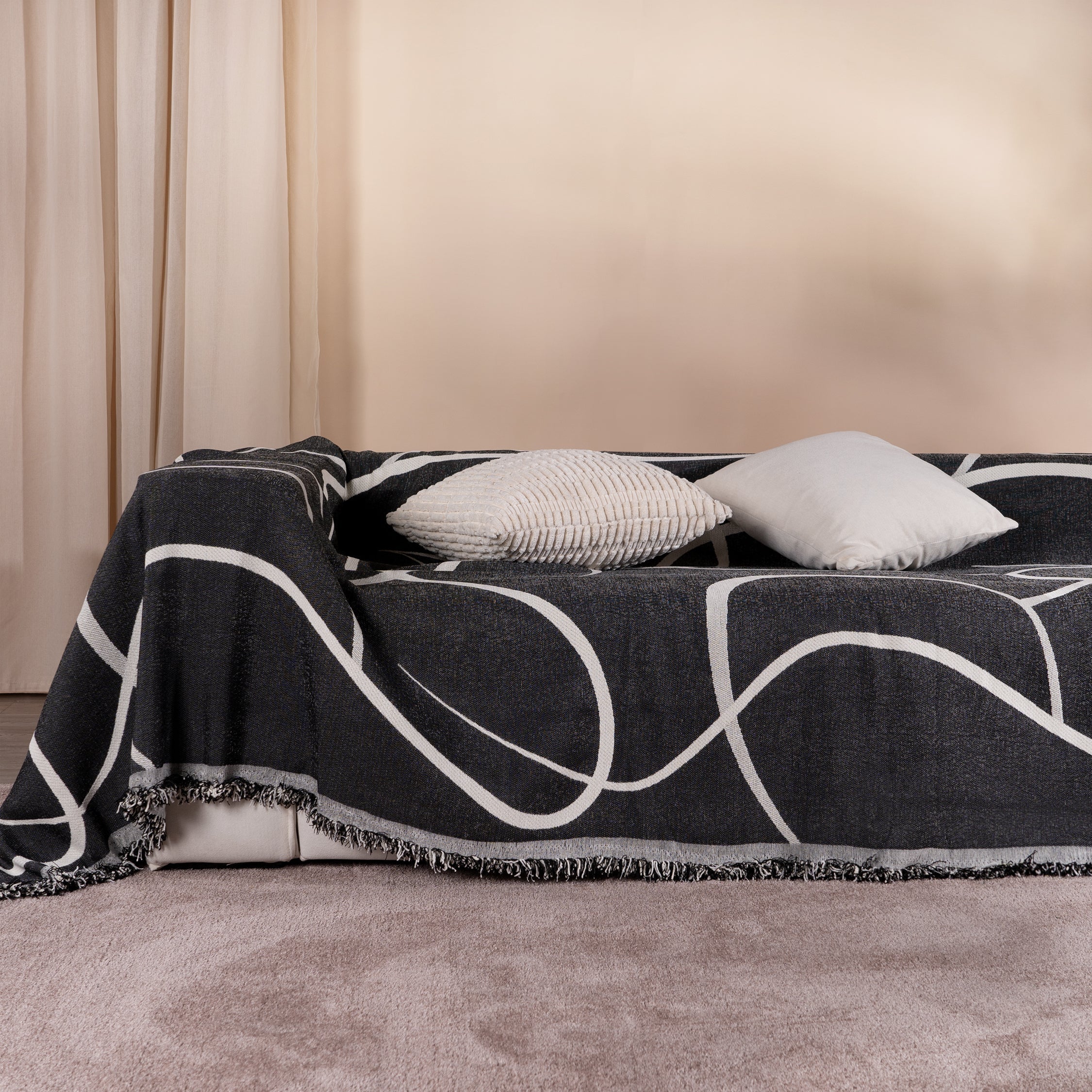 Geometrisk Boho Stil Soffa/Söngtäckning