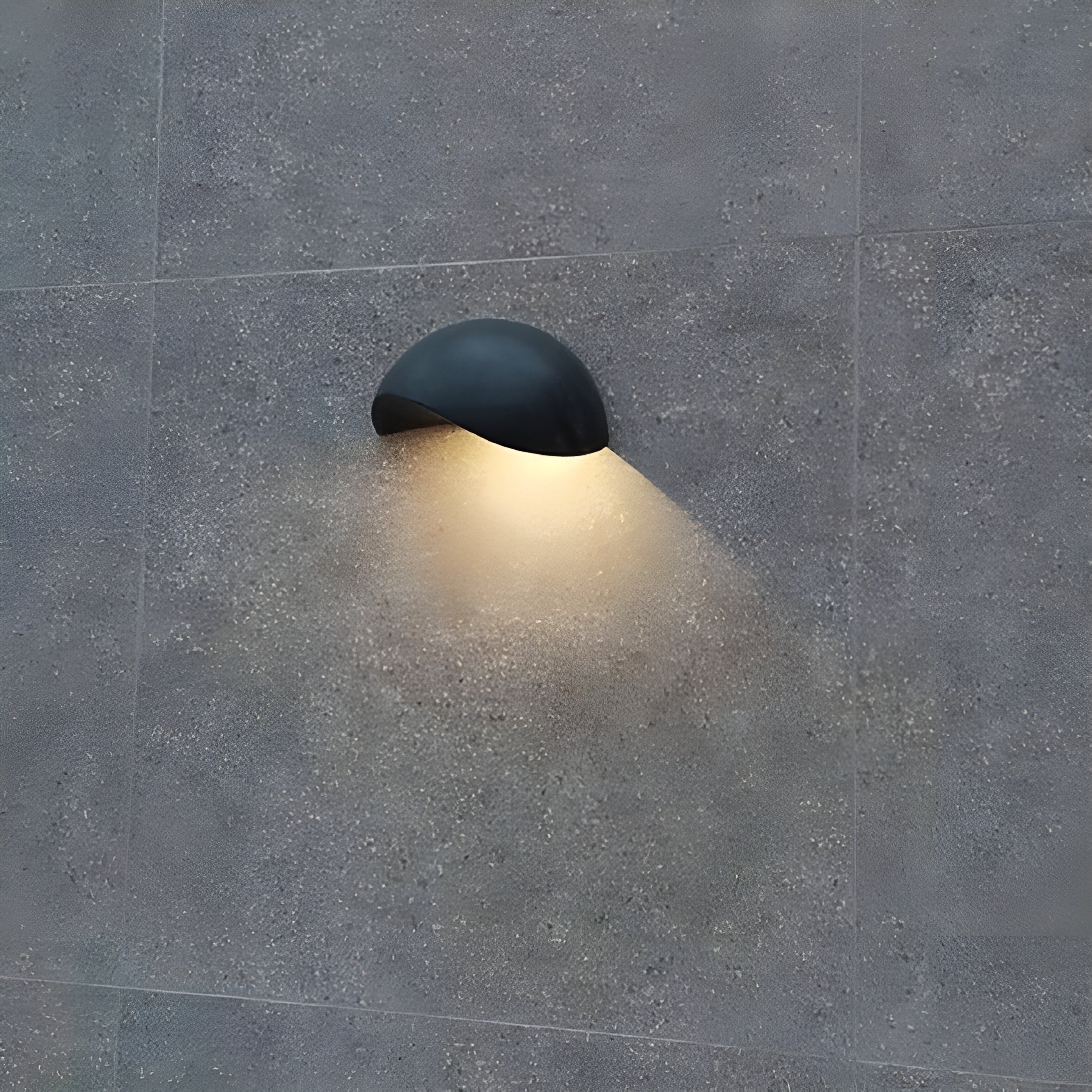 NoirLume Light - Minimalistisk halvcirkelformad LED vägglampa