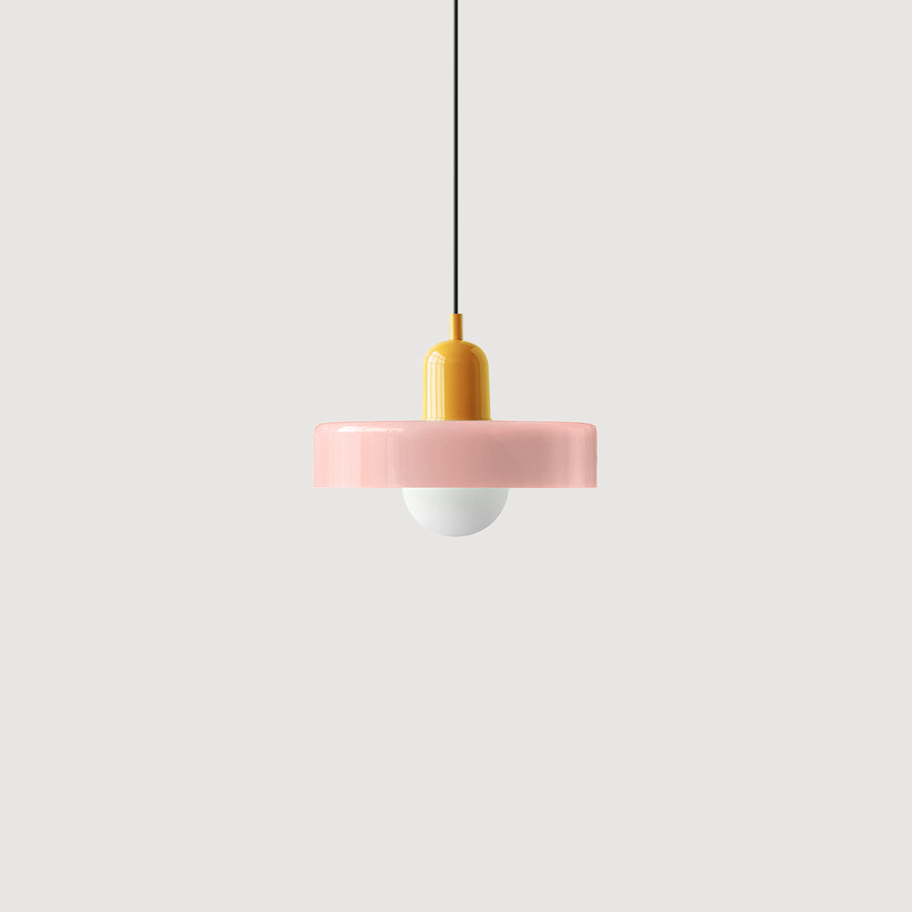 Bauhaus Inspired Colorful Glass Pendant Lamp