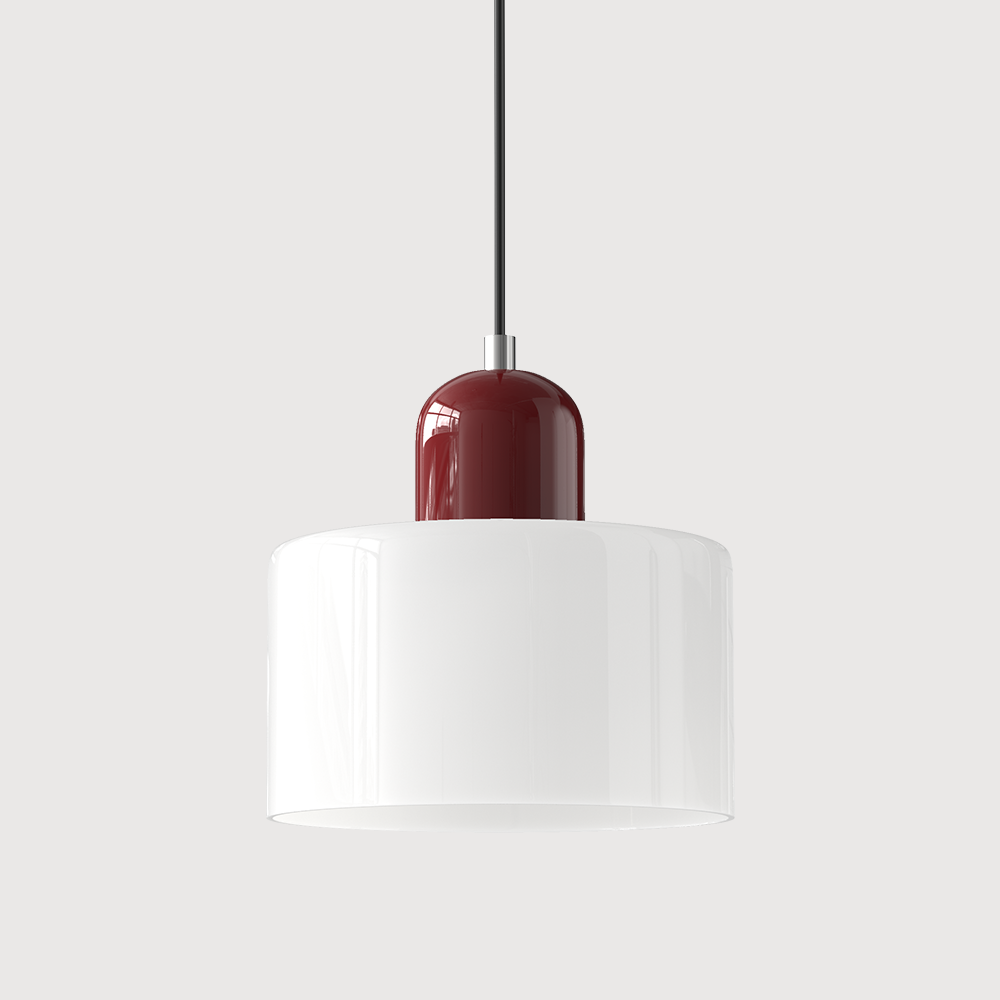 Bauhaus Glas Hänglampa | Modern Klotdesign | Justerbar Taklampa | Brick by Brick