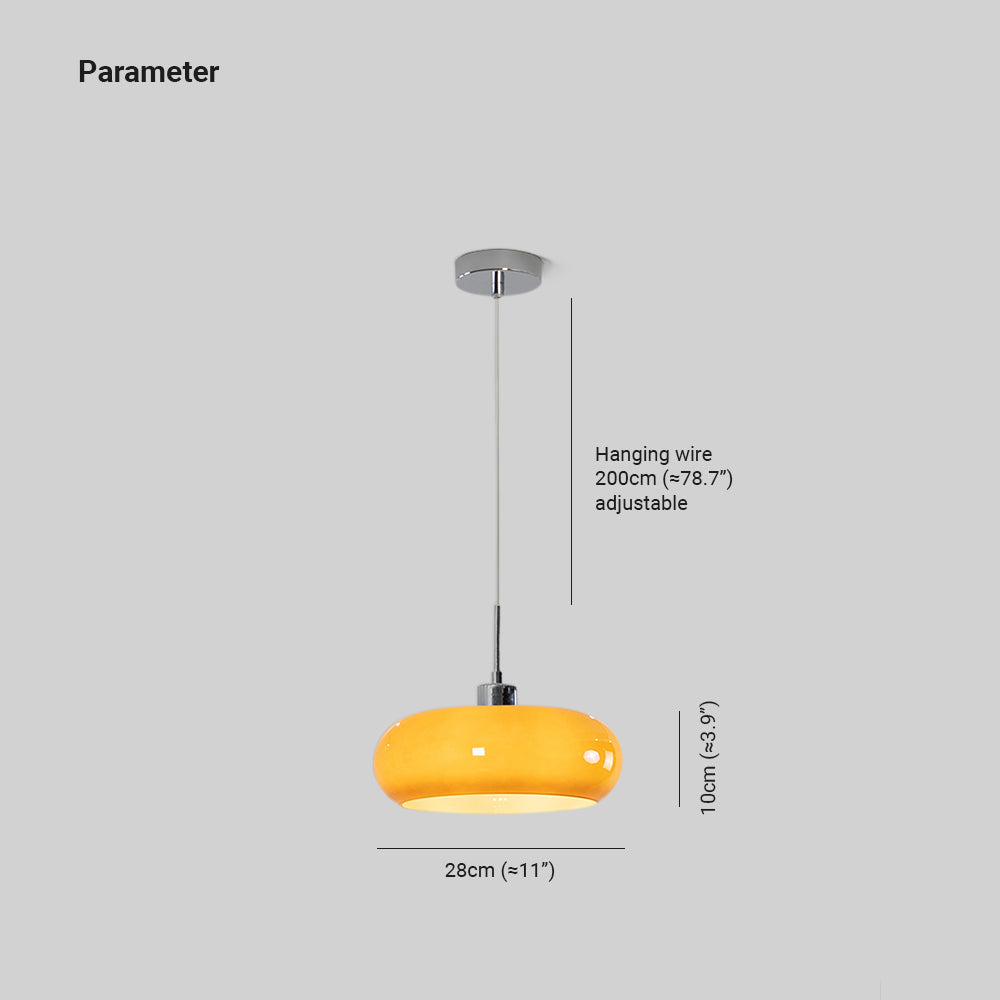 Hailie Modern LED Taklampa Orange/Vit Metall/Glas Vardagsrum/Sovrum