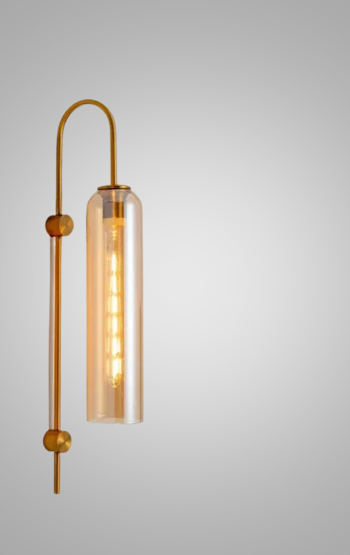 GlassGlow - Modern LED Vägglampa av Glas