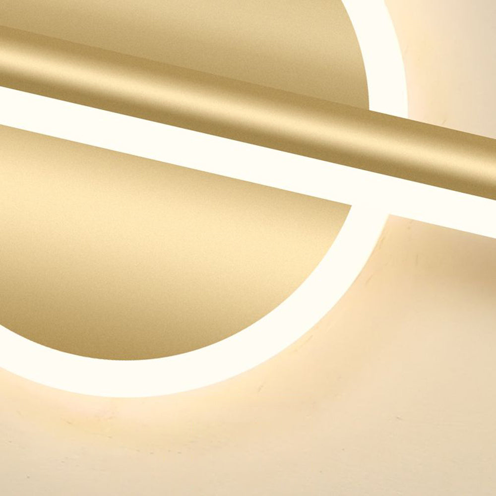 Nova - Modern LED Vägglampa Svart/Guld