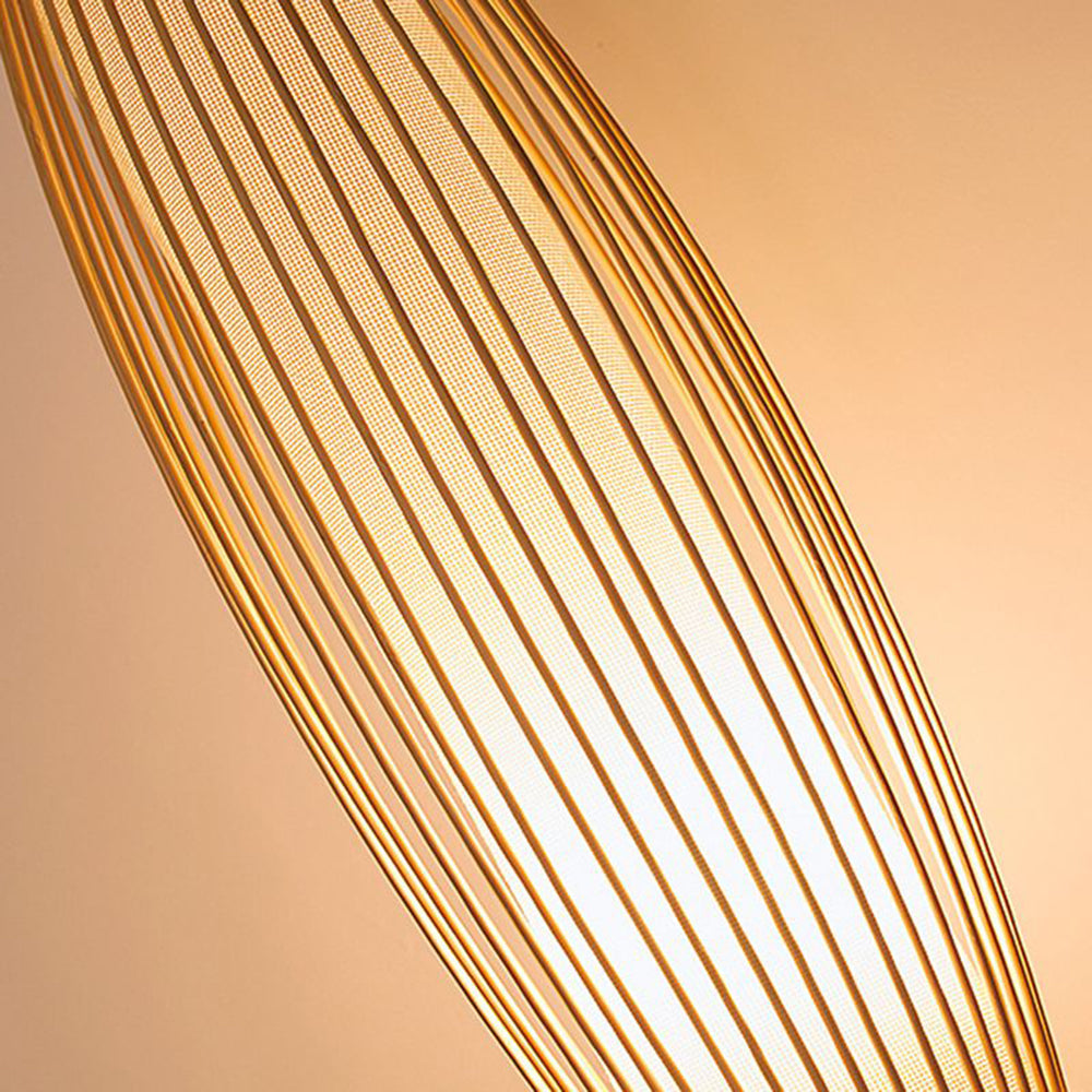 Muto Japansk LED Vägglampa - Inomhus - Sovrum/Vardagsrum - Bambu