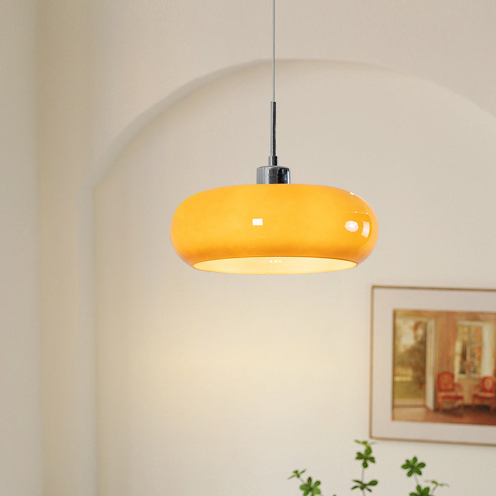Hailie Modern LED Taklampa Orange/Vit Metall/Glas Vardagsrum/Sovrum