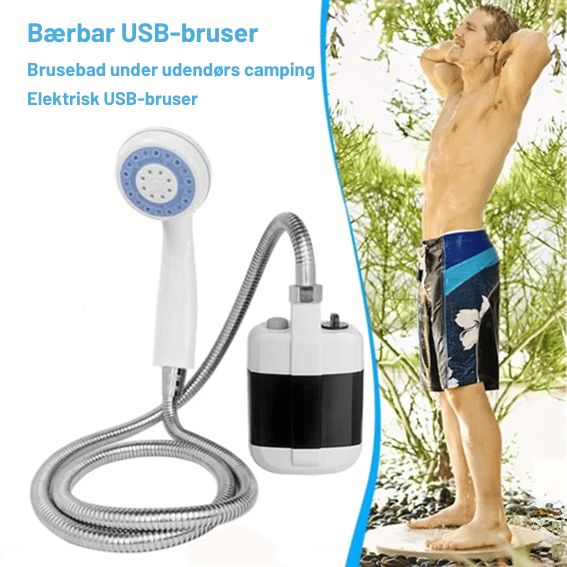 PetSplash – Bärbar utomhusdusch för husdjur och trädgård med USB-laddning