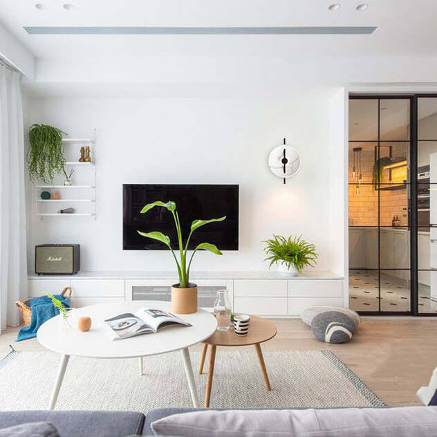 SOLARGARDEN Ronde LED-vägglampa i konstharp och marmor