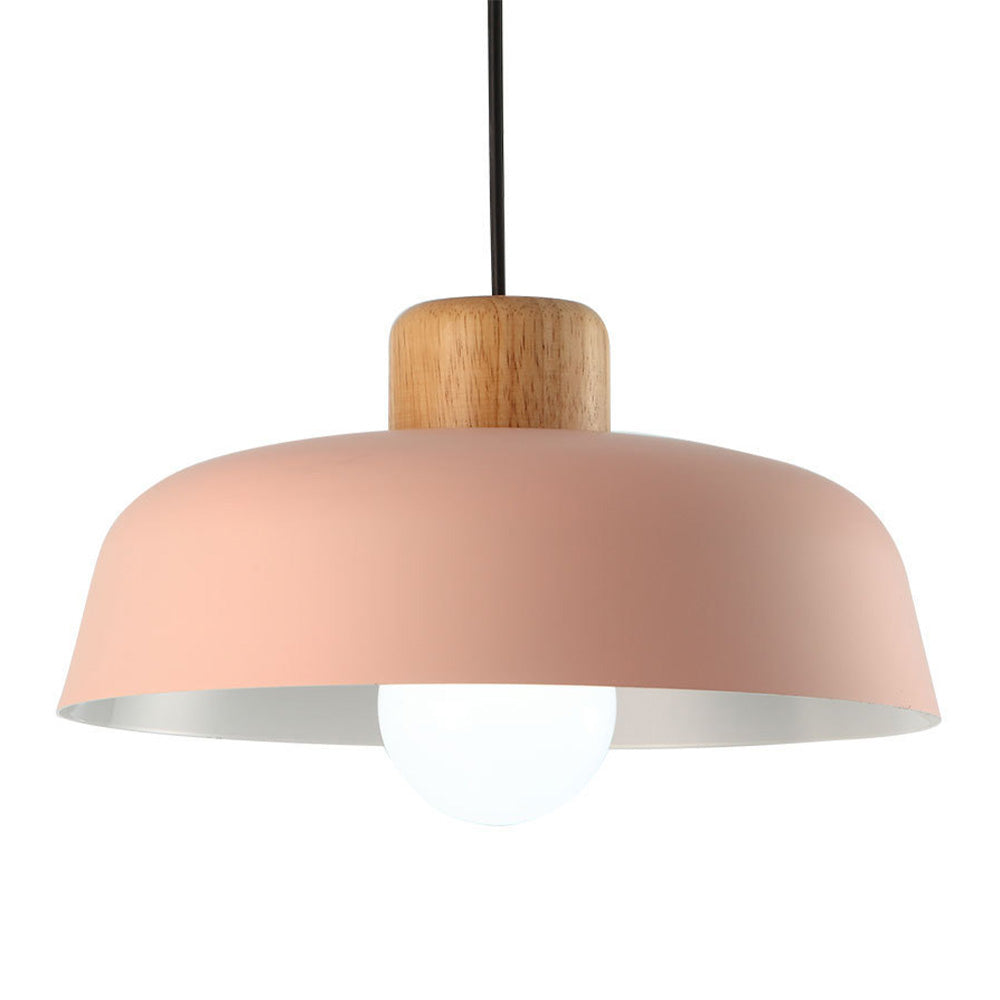 Nordic Creative Pendant Light | Naturligt Trä & Aluminium | Modern Hemljus | 11.81 x 5.51 in | Brick by Brick