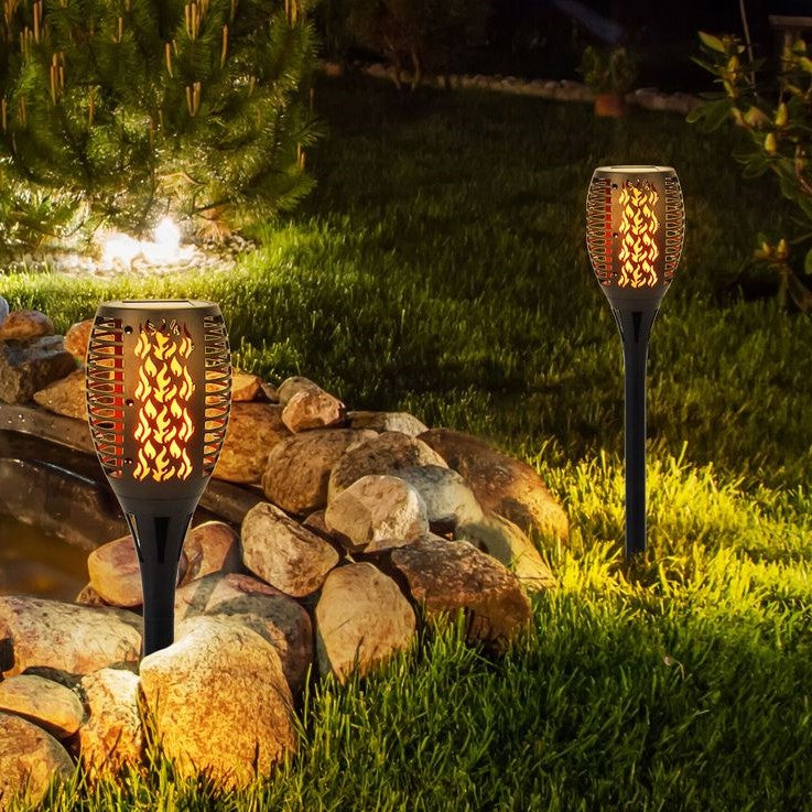 Solo Flackerande Ljusdesign Trädgårdslampa