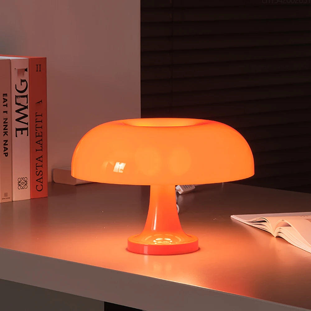 Orange Mushroom Lamp | Tidlös Dekor