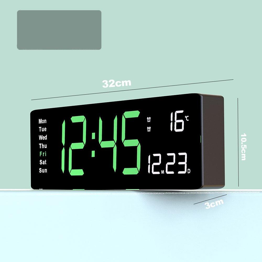 Carvallo - Elegant digital klocka med ljus skärm och modern design för varje rumsinredning