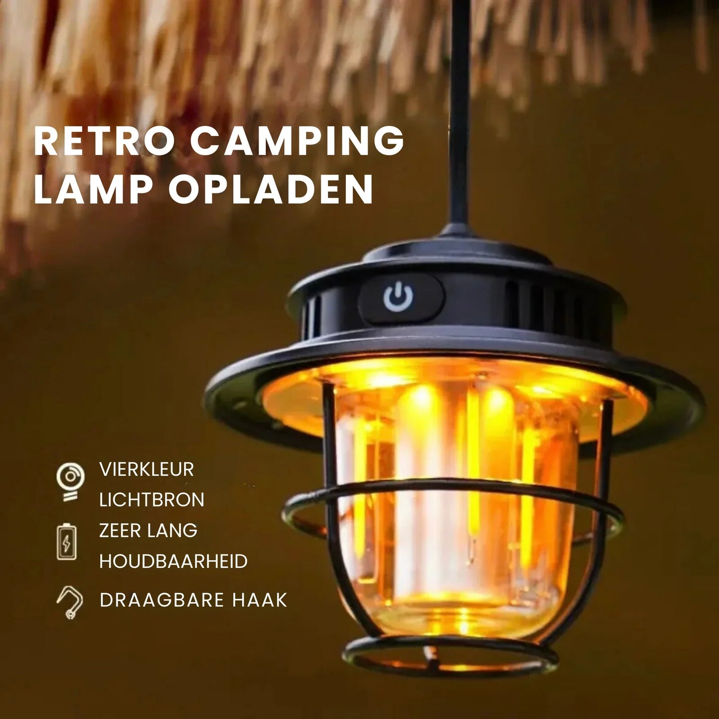 Uppladdningsbar LED-campinglampa