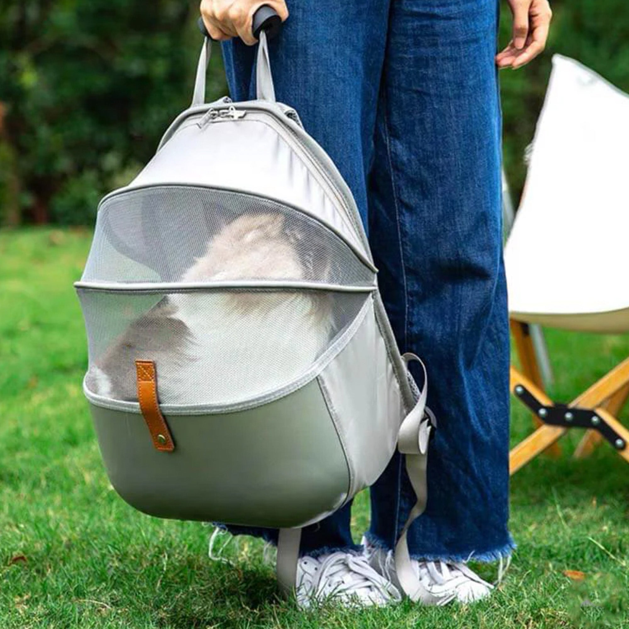 Andningsbar kattresväska – Rymlig, ventilerad och resevänlig