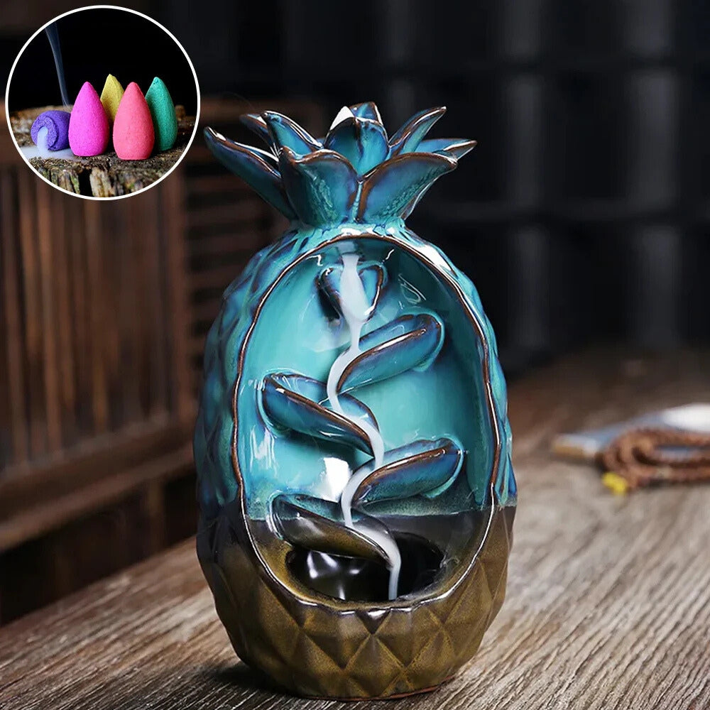 Carvallo - Ananasformad rökelsebrännare för avslappnande stämning