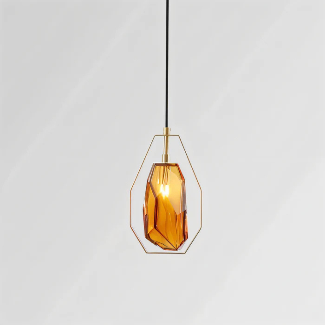 Flavia | Minimalistisk hänglampa i glas i modern stil