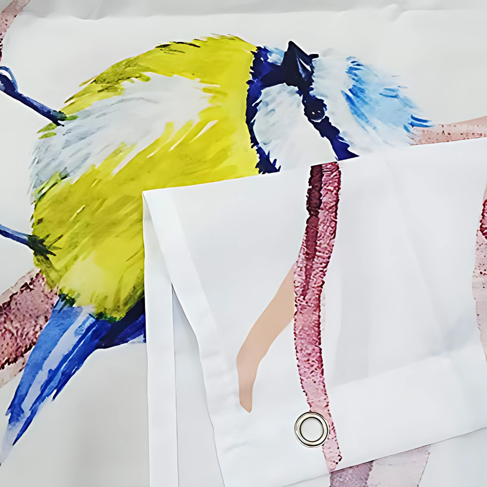 Naturlig Stil Fågel & Trägrenar Duschdraperi