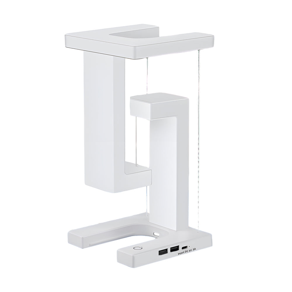 Eclipse Aura – Svävande Bordslampa med Trådlös Laddare