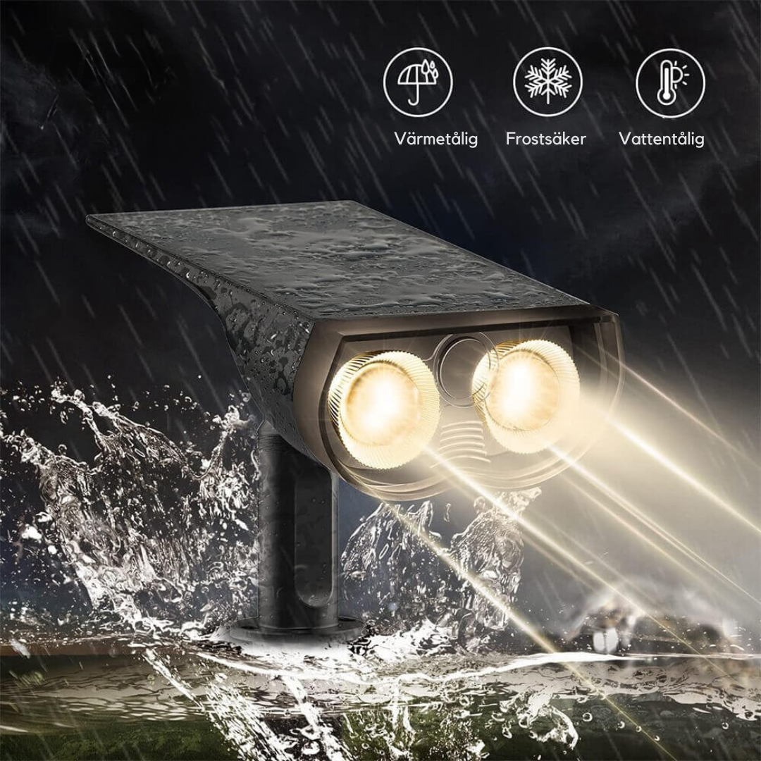 SunBeam – 2-i-1 utomhus solcellslampa
