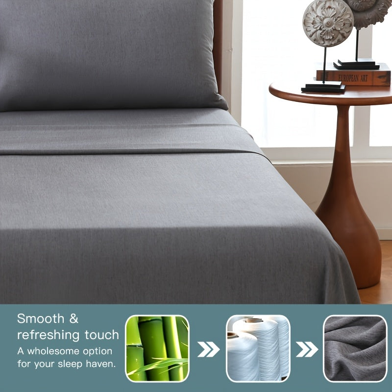 Sommar Cool Bamboo Fiber Fitted Sheet – Lyxig Andas Komfort