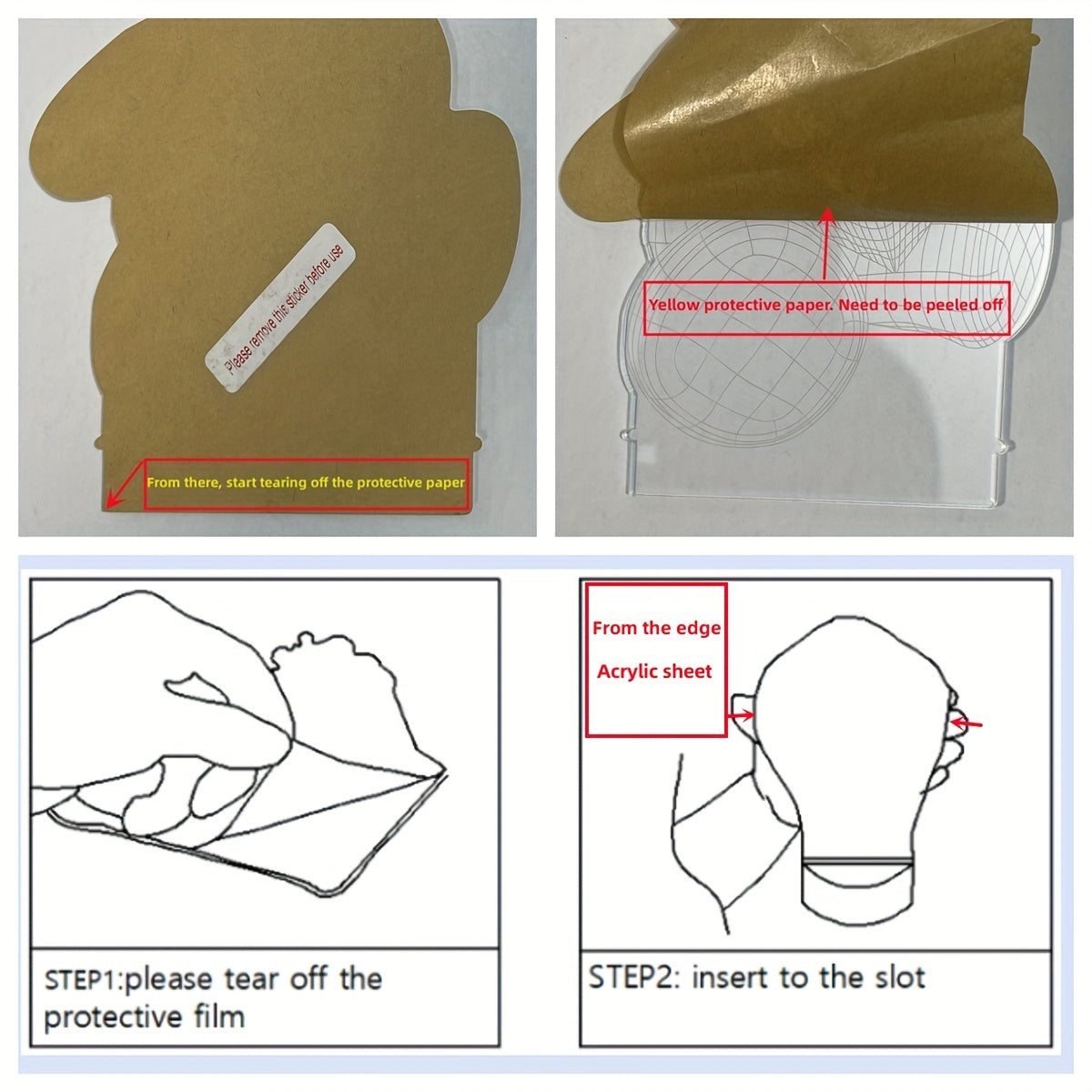 IllumiHeart - 7-färgers LED-nattlampa med touchkontroll