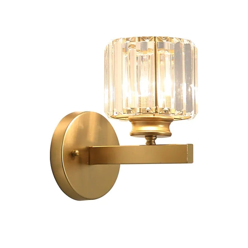 Herbert Modern LED Vägglampa - Inomhus - Svart - Sovrum - Kristall/Metall